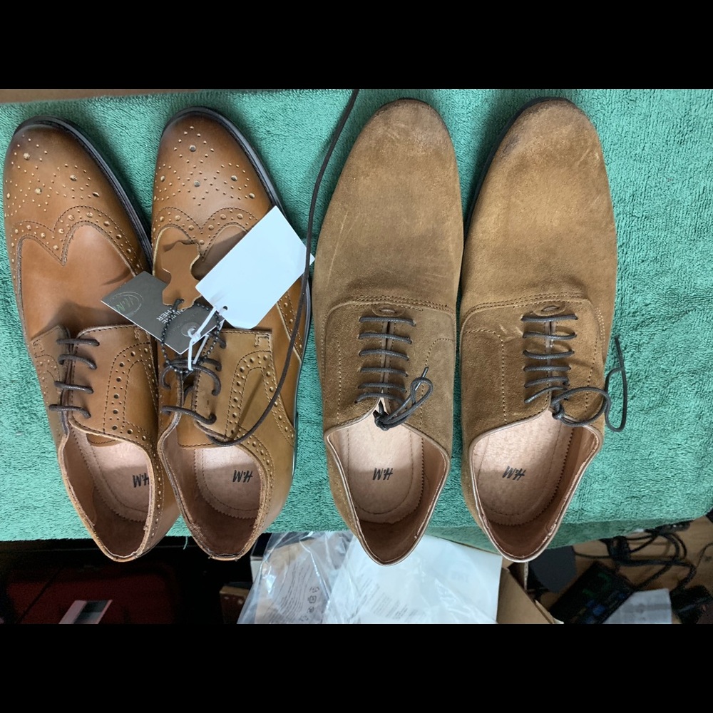 Brown dress shoes